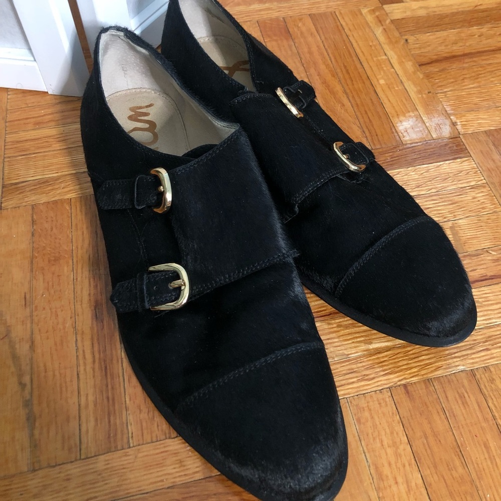 Black Cow Hair Sam Edelman Shoes